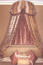 Corona Curtain Detail Over Bed